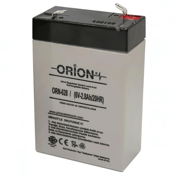 Orion ORN628 6V 2.8Ah Bakımsız Kuru Akü