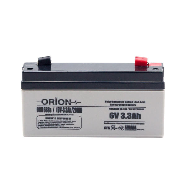 Orion ORN633S 6V 3.3Ah Bakımsız Kuru Akü