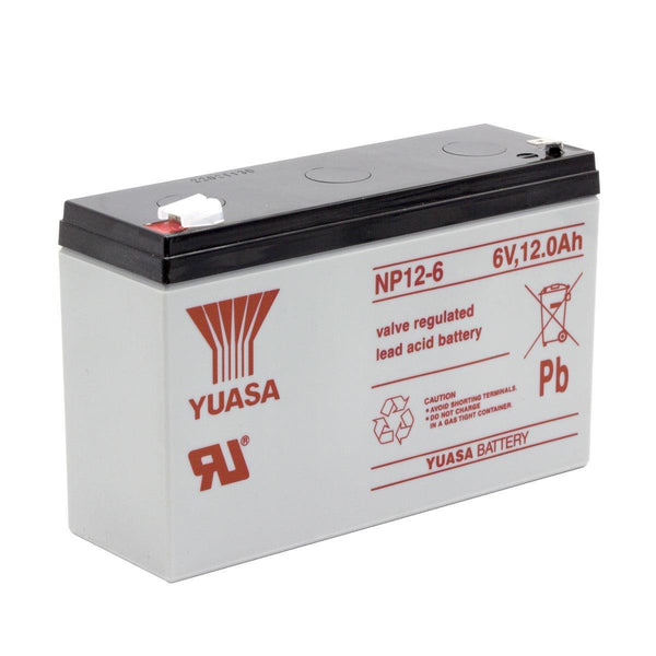 Yuasa NP 12-6 6V 12Ah Bakımsız Kuru Akü